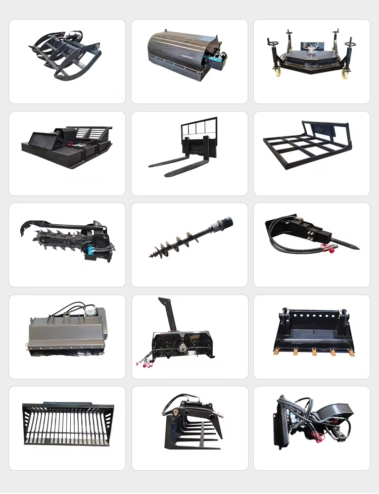 스키드 스티어를 위한 퀵 어태치